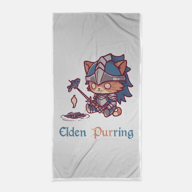 Elden Purring-None-Beach-Towel-Dokimons