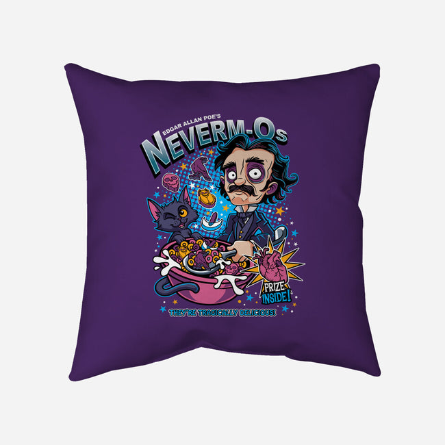 Poe's Neverm-o's-None-Non-Removable Cover w Insert-Throw Pillow-Adrianne D