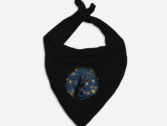 Starry Night Black Cat