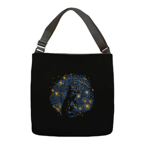 Starry Night Black Cat