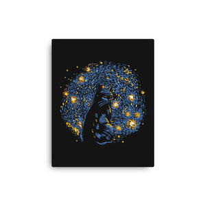 Starry Night Black Cat