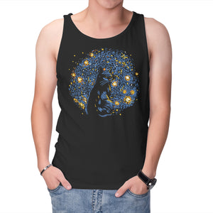 Starry Night Black Cat