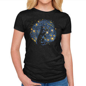 Starry Night Black Cat
