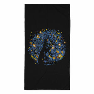 Starry Night Black Cat