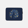 Starry Night Black Cat-None-Zippered-Laptop Sleeve-tobefonseca