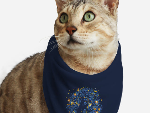 Starry Night Black Cat