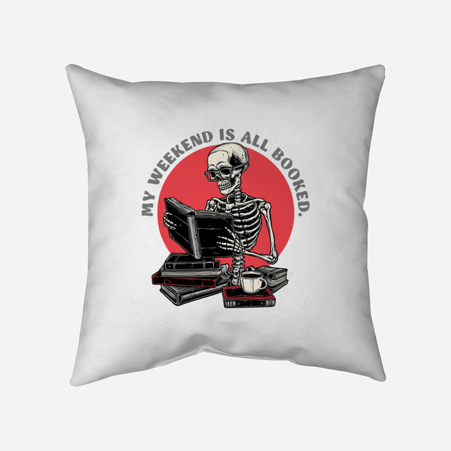 Weekend Reader-None-Non-Removable Cover w Insert-Throw Pillow-glitchygorilla