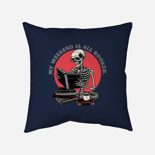 Weekend Reader-None-Removable Cover w Insert-Throw Pillow-glitchygorilla