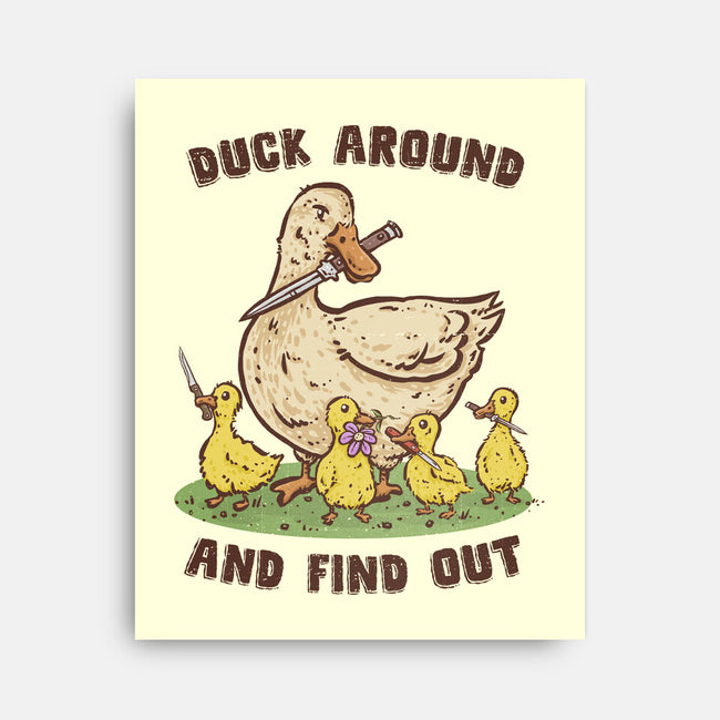 Duck Around-None-Stretched-Canvas-kg07