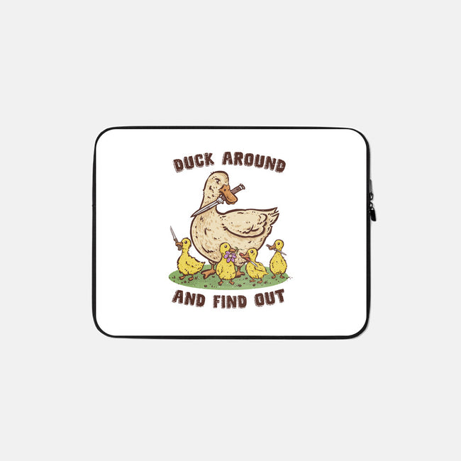 Duck Around-None-Zippered-Laptop Sleeve-kg07