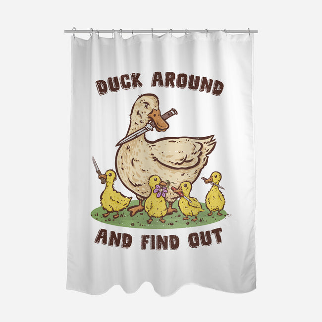 Duck Around-None-Polyester-Shower Curtain-kg07