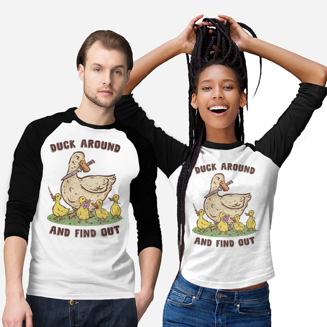 Duck Around-Unisex-Baseball-Tee-kg07