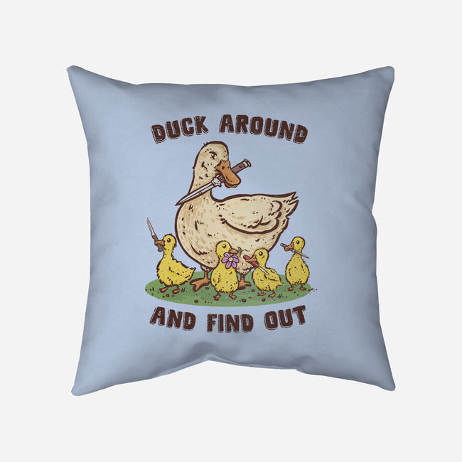 Duck Around-None-Non-Removable Cover w Insert-Throw Pillow-kg07