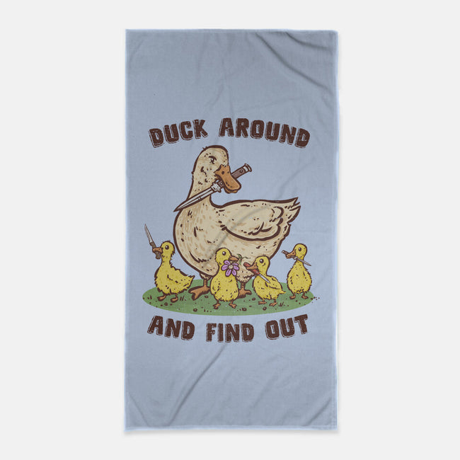 Duck Around-None-Beach-Towel-kg07