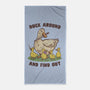 Duck Around-None-Beach-Towel-kg07