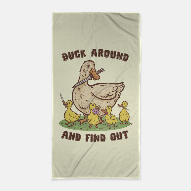 Duck Around-None-Beach-Towel-kg07