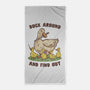 Duck Around-None-Beach-Towel-kg07