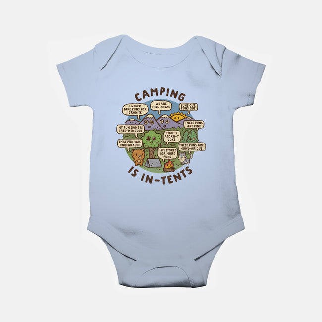 Camping Is In-Tents-Baby-Basic-Onesie-kg07