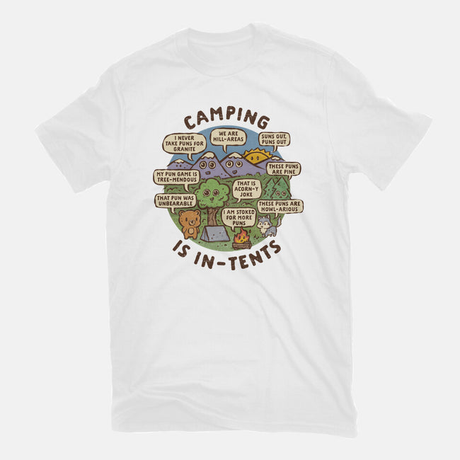 Camping Is In-Tents-Unisex-Basic-Tee-kg07