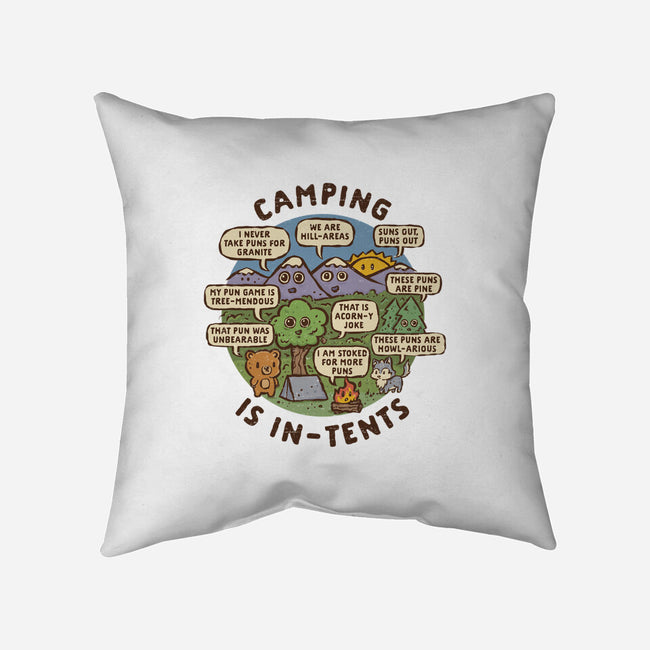 Camping Is In-Tents-None-Non-Removable Cover w Insert-Throw Pillow-kg07