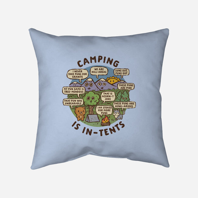 Camping Is In-Tents-None-Removable Cover w Insert-Throw Pillow-kg07