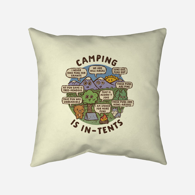 Camping Is In-Tents-None-Removable Cover w Insert-Throw Pillow-kg07