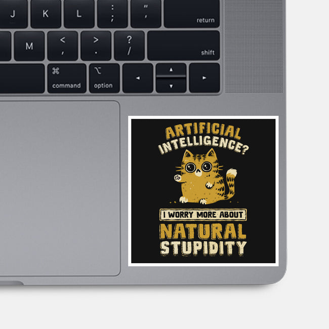 Natural Stupidity-None-Glossy-Sticker-kg07