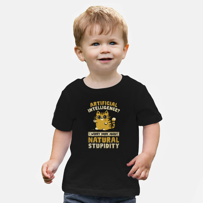 Natural Stupidity-Baby-Basic-Tee-kg07