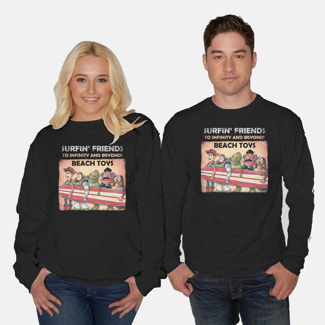 The Beach Toys-Unisex-Crew Neck-Sweatshirt-NMdesign