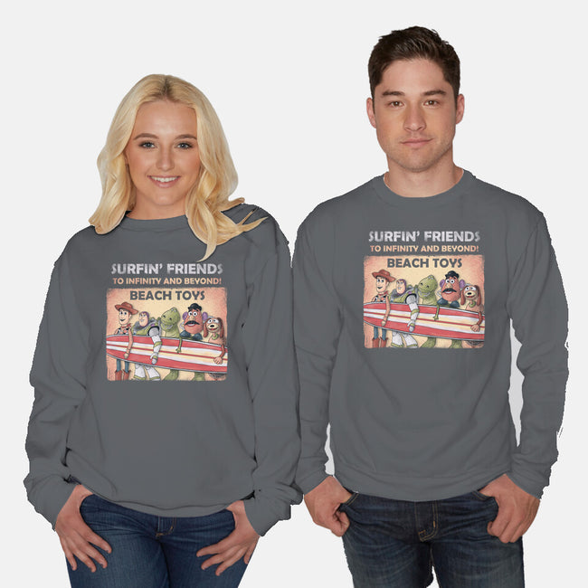 The Beach Toys-Unisex-Crew Neck-Sweatshirt-NMdesign