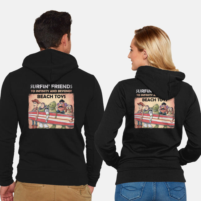 The Beach Toys-Unisex-Zip-Up-Sweatshirt-NMdesign