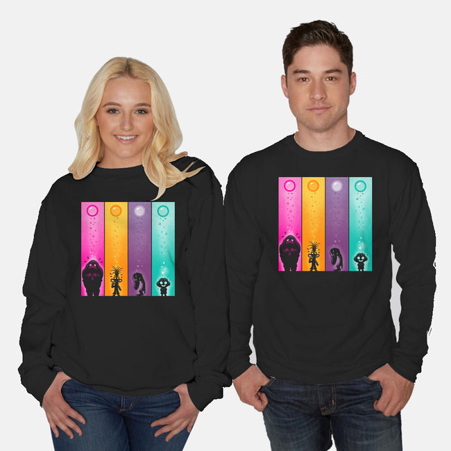 New School Emotions-Unisex-Crew Neck-Sweatshirt-Vallina84