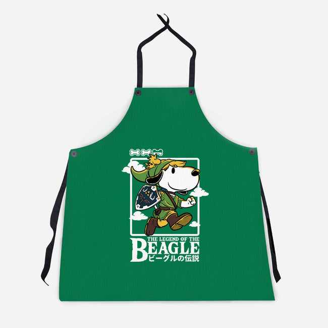 The Legend Of The Beagle-Unisex-Kitchen-Apron-Studio Mootant