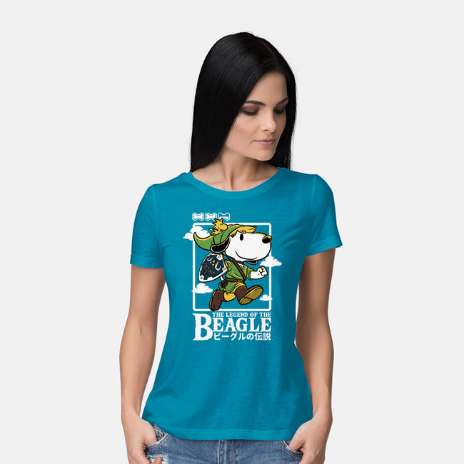 The Legend Of The Beagle-Womens-Basic-Tee-Studio Mootant