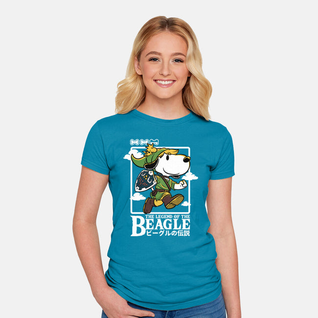 The Legend Of The Beagle-Womens-Fitted-Tee-Studio Mootant