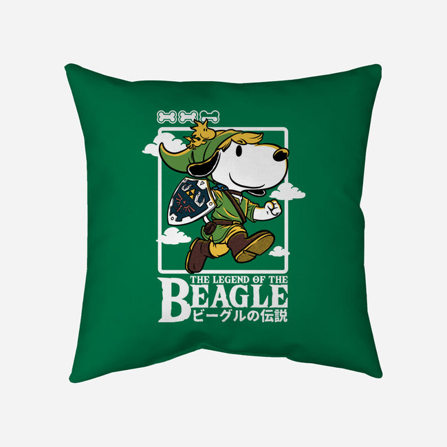 The Legend Of The Beagle-None-Non-Removable Cover w Insert-Throw Pillow-Studio Mootant