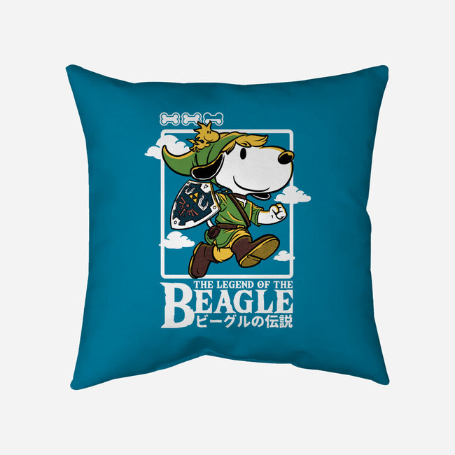 The Legend Of The Beagle-None-Non-Removable Cover w Insert-Throw Pillow-Studio Mootant