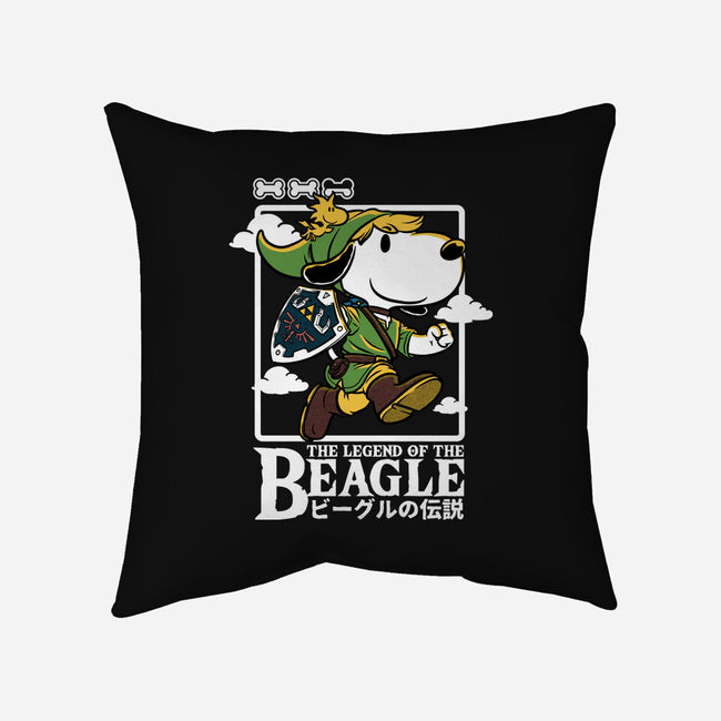 The Legend Of The Beagle-None-Removable Cover w Insert-Throw Pillow-Studio Mootant