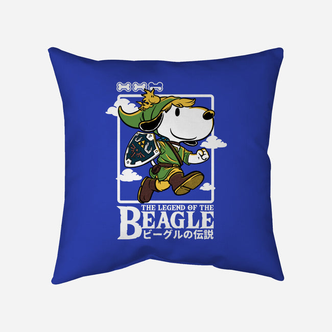 The Legend Of The Beagle-None-Removable Cover-Throw Pillow-Studio Mootant