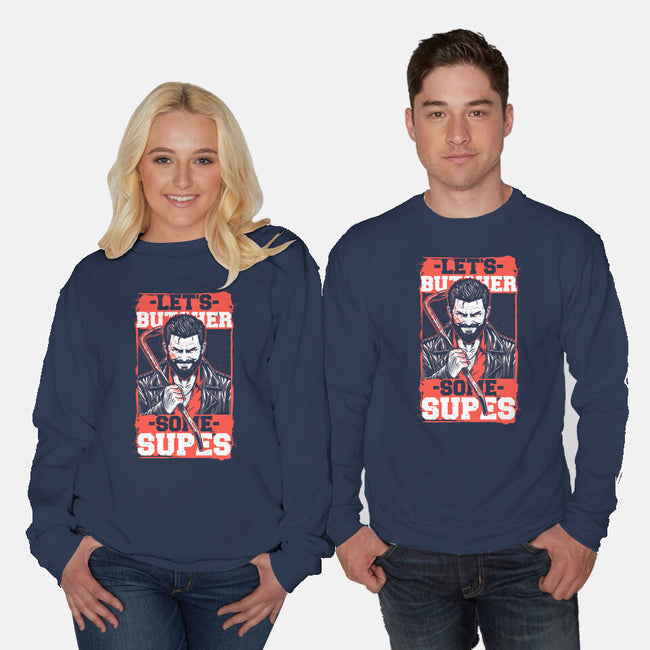 Super Heroes Hunter-Unisex-Crew Neck-Sweatshirt-Studio Mootant