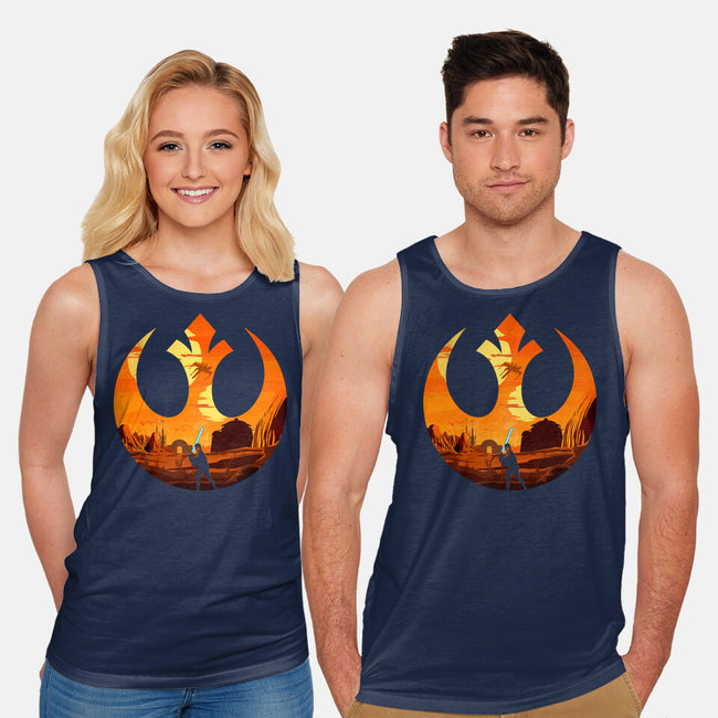 The Knight Farmer-Unisex-Basic-Tank-Arinesart