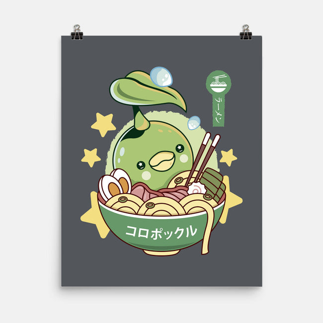 Korpokkur Ramen-None-Matte-Poster-LAGELANTEE