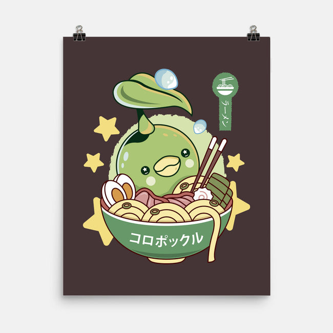 Korpokkur Ramen-None-Matte-Poster-LAGELANTEE