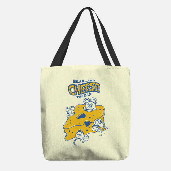 Cheese The Day-None-Basic Tote-Bag-Henrique Torres