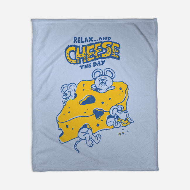 Cheese The Day-None-Fleece-Blanket-Henrique Torres