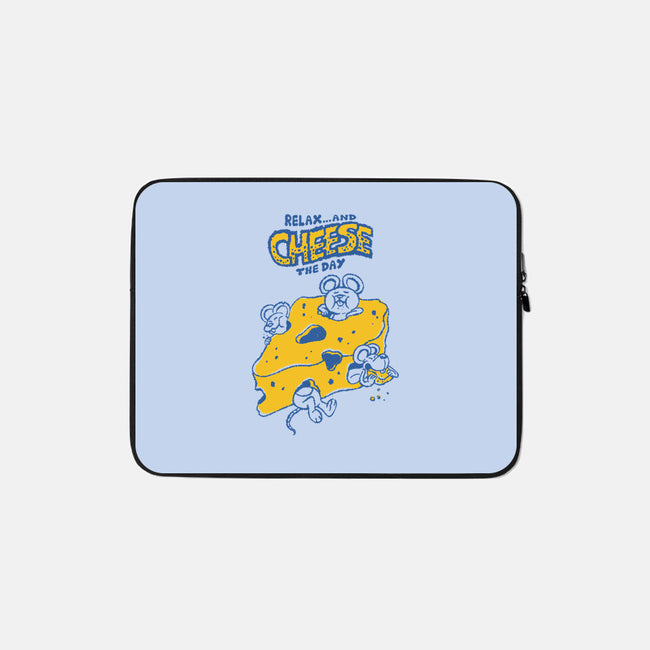 Cheese The Day-None-Zippered-Laptop Sleeve-Henrique Torres