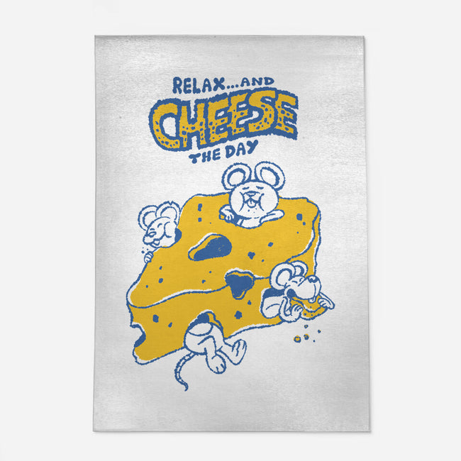 Cheese The Day-None-Indoor-Rug-Henrique Torres