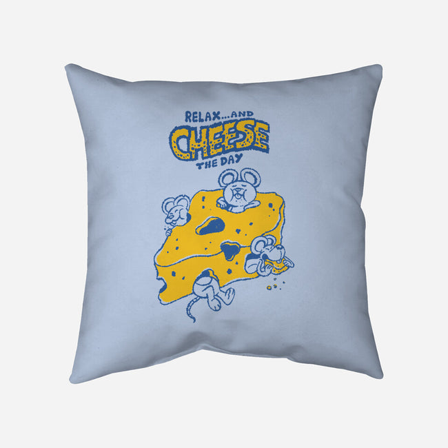 Cheese The Day-None-Non-Removable Cover w Insert-Throw Pillow-Henrique Torres