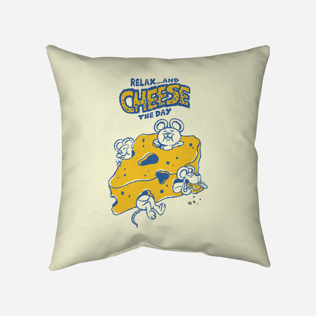 Cheese The Day-None-Non-Removable Cover w Insert-Throw Pillow-Henrique Torres