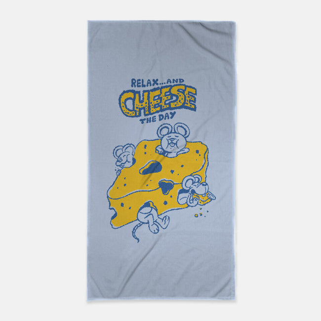 Cheese The Day-None-Beach-Towel-Henrique Torres